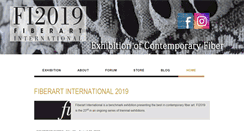 Desktop Screenshot of fiberartinternational.org